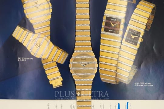 Sparkling Zebra: Deux Ors Jumbo Polo, 80s Finest Piaget Polo Jumbo Diamond-Zebra, Rare Deux Ors / TwoTone-Gold