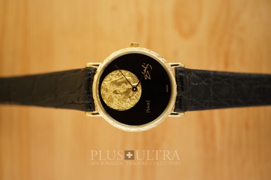 Piaget X Salvador Dali: Onyx-Stone & Artist-Coin, Factory-Serviced, Rare Limited Edition