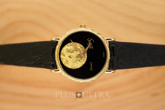 Rare Dali X Piaget: Coin & Onyx-Stone Piaget X Salvador Dali: Onyx-Stone & Artist-Coin, Factory-Serviced, Rare Limited Edition