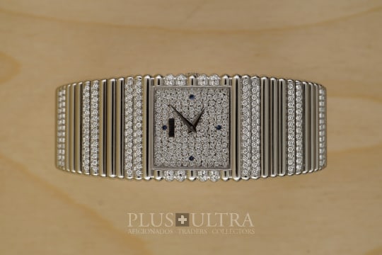 Piaget Emperador Diamonds & Sapphire Pavee, High Class Gadroons