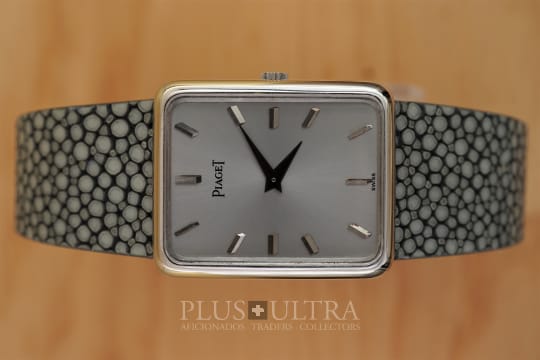 3D-Index Piaget Tank: Parallax / Warhol / Perspective Piaget Rectangular Deep / Warhol Perspective Dial: 3D Indexes for Parallax Effect, Rare