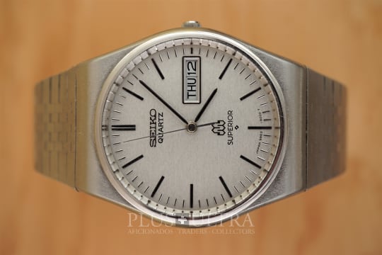 Seiko Superior: Sand-Finished Dual-Quartz VFA++, Wood-Box, 1978-June