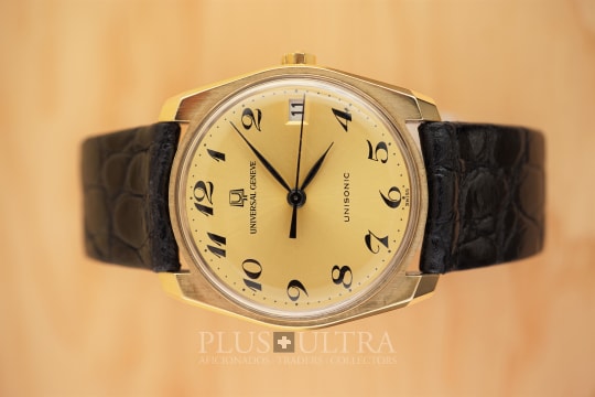 Universal Geneve Solid Yellow Gold UniSonic, Electronic PoleRouter