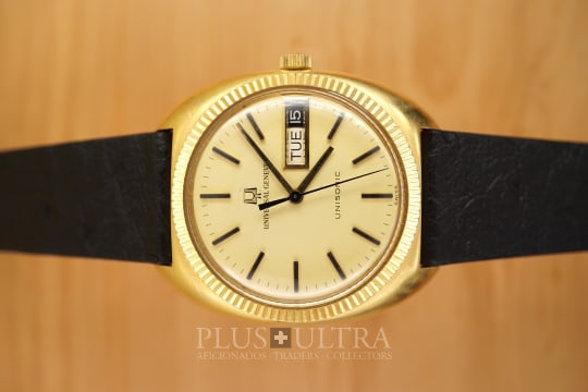 Universal Geneve UniSonic Electronic Day-Date, Rare Accutron-TuningFork