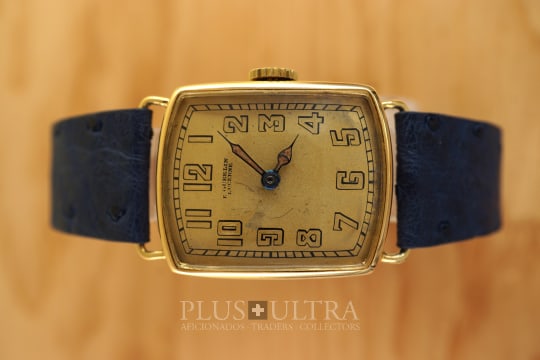 Vacheron Constantin Art-Deco Curved Gondole, DoubleSigned Gubelin Lucerne, Georges Croisier