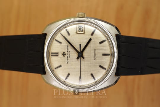 Important Early Automatic by Vacheron Vacheron Constantin Ruby Roller Royal: Cushion Case & Linen Dial, Archive, cal1072
