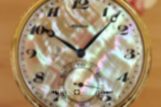 Others Alpina Mother-of-Pearl Monocoque-Pocketwatch, DoubleSigned