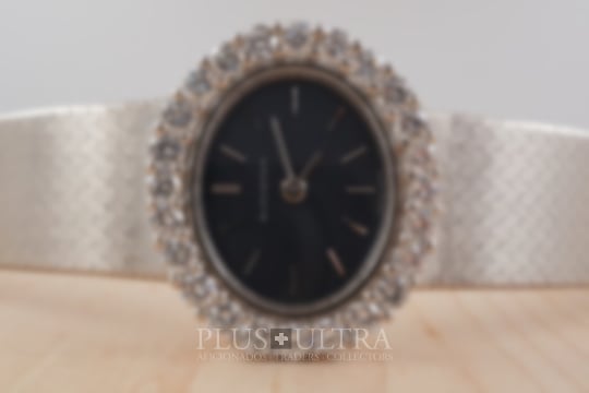 Others Bucherer White Gold 1.4 Carat Diamonds Ladies Ellipse, 1981 Full Set