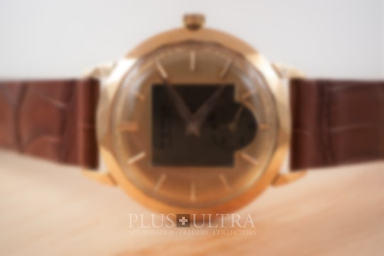 Movado 1950s Bumper Automatic, Faceted Rose Gold Case