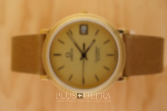 Omega Constellation: Amazing Early Quartz Wenger-Case & FullSet, Golden Sand