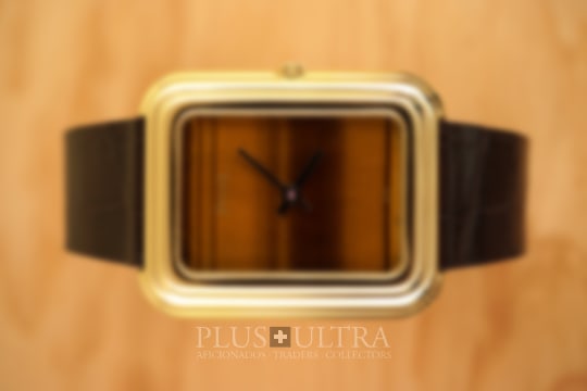 StoneDial: Important Electric TigerEye, Rectangular & Stepped (Warhol) Piaget Stepped TigerEye-Beta21, StoneDial, Factory-Serviced