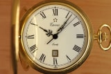 Eterna Limited Edition Massive Gold Royal Quartz Pocket-Watch, Rare