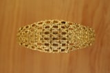 Omega Gilbert Albert Secret Time-Cage: Rare Maille d'Or-Bracelet