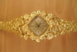 Omega Nugget: Gilbert Albert Pave d'Or, Asymmetric Naturalistic Ladies-Bracelet, Rare