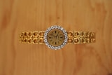 Omega Mailles d'Or by Gilbert Albert, Ladies-Bracelet Backwinder, Diamonds