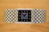 Rare Tri Stone: Onyx Diamond & Opal Piaget Opal Onyx & Diamonds: Rare Stone Bracelet: Factory Serviced