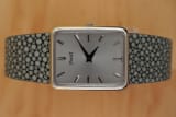 Piaget Whitegold Rectangular Deep Dial: 3D Indexes, Rare