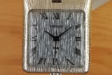 Seiko Hammered Silver: Rectangular Automatic Pocketwatch, Rare Golfer