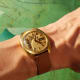 Bulova AccuQuartz: Important Quartz under Sand-Dial in 18K