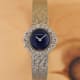 Eterna Ladies Diamond, Lapis Stone-Dial Jewelry