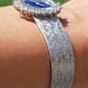 Eterna Ladies Diamond, Lapis Stone-Dial Jewelry