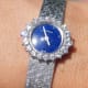 Eterna Ladies Diamond, Lapis Stone-Dial Jewelry