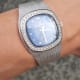 Eterna Sonic, Electronic White Gold Blue Dial Diamond Set EternaSonic, Rare