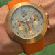 Ikepod Hemipode Grande Date Chronometer: Dutch Orange in 18K-Monocoque by Marc Newson, Gen1 UFO