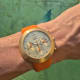 Ikepod Hemipode Grande Date Chronometer: Dutch Orange in 18K-Monocoque by Marc Newson, Gen1 UFO
