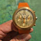 Ikepod Hemipode Grande Date Chronometer: Dutch Orange in 18K-Monocoque by Marc Newson, Gen1 UFO