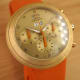 Ikepod Hemipode Grande Date Chronometer: Dutch Orange in 18K-Monocoque by Marc Newson, Gen1 UFO