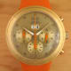 Ikepod Hemipode Grande Date Chronometer: Dutch Orange in 18K-Monocoque by Marc Newson, Gen1 UFO