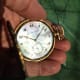 Longines Monocoque Pocketwatch: Mother-of-Pearl- & Breguet-Dial, TwoTone-Gold