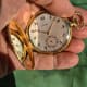 Longines Monocoque Pocketwatch: Mother-of-Pearl- & Breguet-Dial, TwoTone-Gold