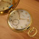 Longines Monocoque Pocketwatch: Mother-of-Pearl- & Breguet-Dial, TwoTone-Gold
