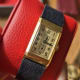 Longines Rare Faceted Tank, 18K