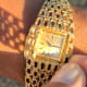 Omega Gilbert Albert Secret Time-Cage: Rare Maille d'Or-Bracelet