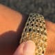 Omega Gilbert Albert Secret Time-Cage: Rare Maille d'Or-Bracelet