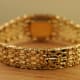 Omega Gilbert Albert Secret Time-Cage: Rare Maille d'Or-Bracelet