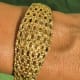 Omega Gilbert Albert Secret Time-Cage: Rare Maille d'Or-Bracelet