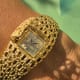 Omega Gilbert Albert Secret Time-Cage: Rare Maille d'Or-Bracelet
