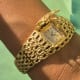 Omega Gilbert Albert Secret Time-Cage: Rare Maille d'Or-Bracelet
