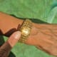 Omega Gilbert Albert Secret Time-Cage: Rare Maille d'Or-Bracelet