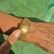 Omega Gilbert Albert Secret Time-Cage: Rare Maille d'Or-Bracelet
