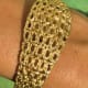 Omega Gilbert Albert Secret Time-Cage: Rare Maille d'Or-Bracelet