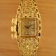 Omega Gilbert Albert Secret Time-Cage: Rare Maille d'Or-Bracelet