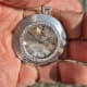 Omega Damier: Faceted Crystal & Diamonds-Pocketwatch, Rare