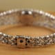 Omega Gilbert Albert Mailles d'Or in Whitegold: Rare Openwork Backwinder-Bracelet