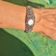 Omega Gilbert Albert Mailles d'Or in Whitegold: Rare Openwork Backwinder-Bracelet