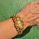 Omega Nugget: Gilbert Albert Pave d'Or, Asymmetric Naturalistic Ladies-Bracelet, Rare
